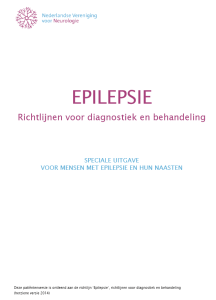 Richtlijn epilepsie voorblad